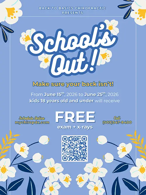 Chiropractic Hillsboro OR Spring Promo Flyer